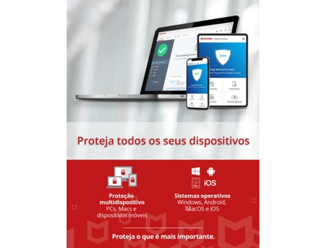 Software MCAFEE Total Protection (10 Dispositivos - 1 ano - PC, Mac, Smartphone e Tablet - Formato Digital)