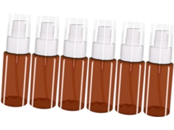 De 6 Frascos Com Bomba Dosadora Vazios Para Loção Ou Gel De Banho, Dispensadores Para Shampoo E Emulsão.