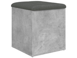 Banco de Arrumação Derivados Madeira Cinzento Sonoma MAISON EXCLUSIVE (42x42x45 cm)