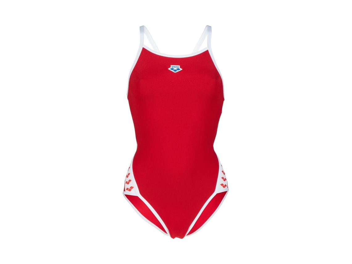 Fato de Banho de Mulher para Natação ARENA Peça Icons Super Fly Vermelho (28)