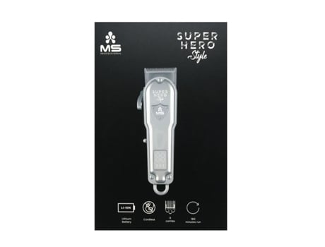 Máquina Cortar Cabelo Cordless Clipper Superhero Style Ms Pro