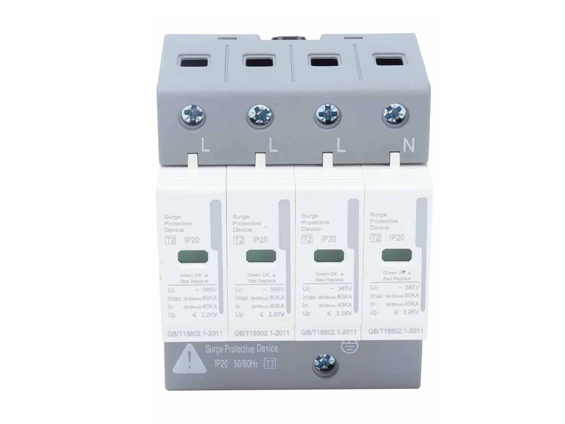 Protector de Sobrecarga para Residencial 4p 80ka SPD Nível 2 Bemly80 380v Dispositivo de Proteção contra Sobrecargas | S/MARCA