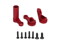 Peças De Direção Para Carro Rc Melhorias Conjunto De Reforço De Alumínio Substituição Para Traxxas 1/8 4wd Sledg Vermelho