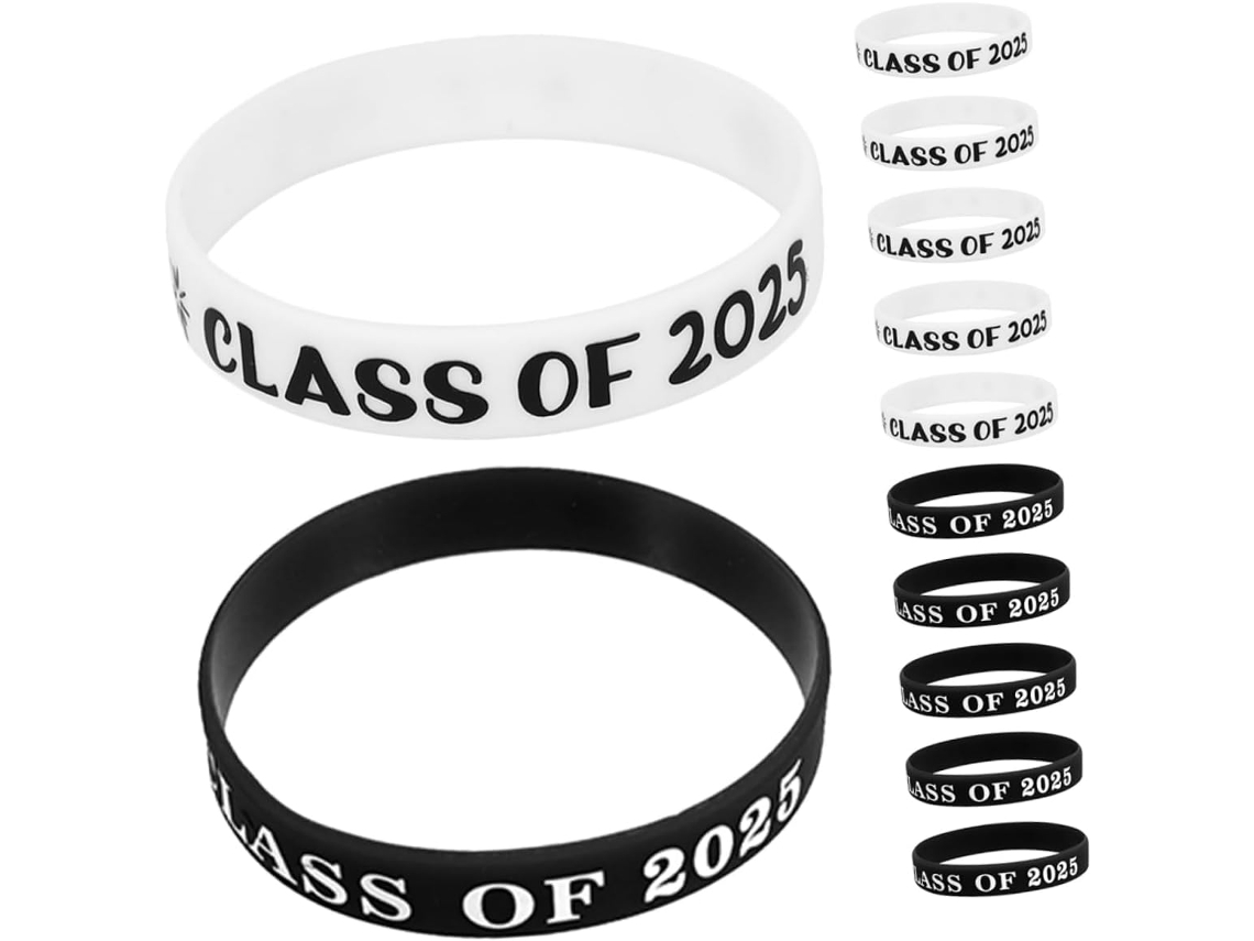 Pulseiras De Silicone Para Formatura, Temporada De Formaturas 2025, 12 Peças, Confortáveis E Práticas Para Cerimônias