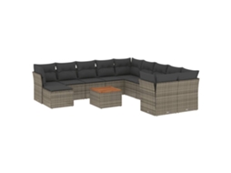 Garden Sofa Set, Garden Sofa Sets Vidaxl Cinzeto Rattan / Vime (n/a)