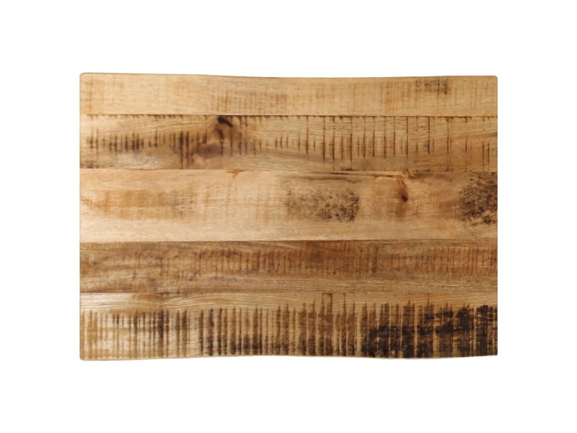 Vidaxl Tampo De Mesa C/ Borda Viva 50x40x2,5cm Mangueira Áspera Maciça
