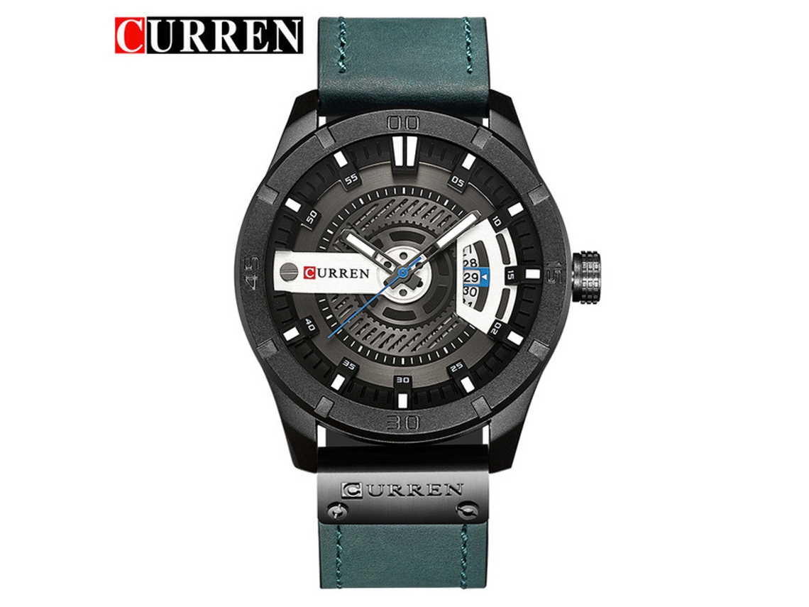 Relógio de Quartzo Casual Masculino MDUG (azul)