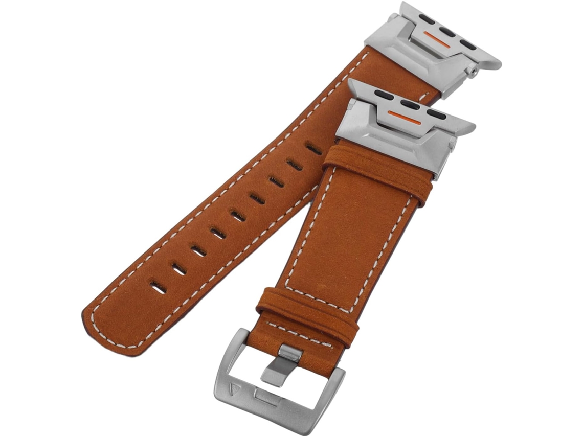 Pulseira De Couro Para Smartwatch, Confortável E Compatível Com Os