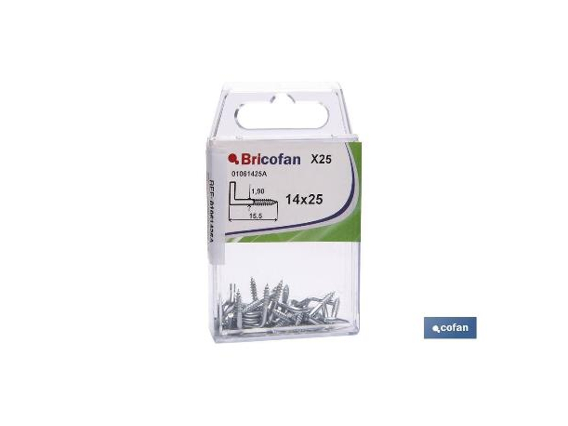 Bl 7 uds. 19x60 zincado   caja 12 unid.