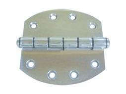 Dobradiça Inox Oval Prateado 102 X 102 Mmgoldenship