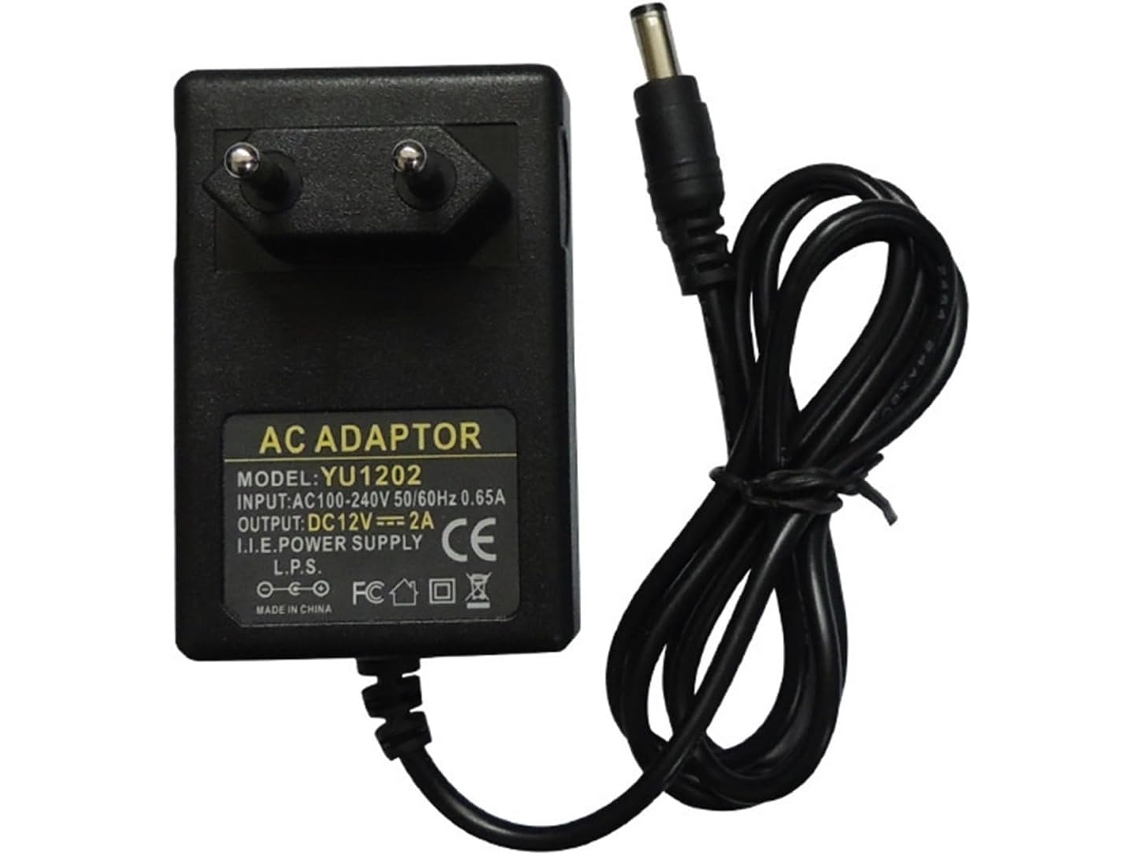 Adaptador De Energia Padrão Europeu 12v 2a, Carregador Para