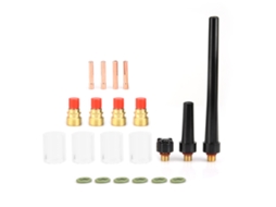 Kit Lente de Gás para Solda Tig 21 Peças Copo de Vidro Pyrex 10 Wp 9/20/25 S/MARCA
