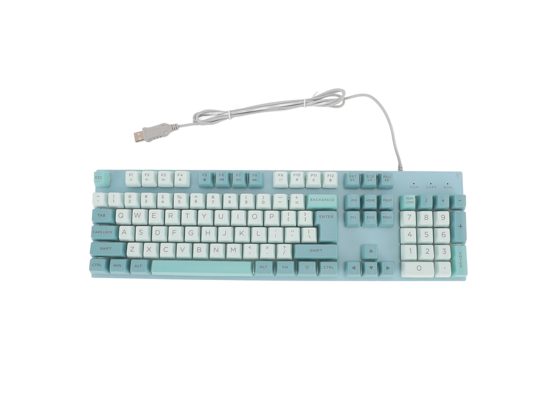 Aetheria teclado Gamer com Fio Letras Grandes Backlit Painel Metal Usb para Computador Laptop