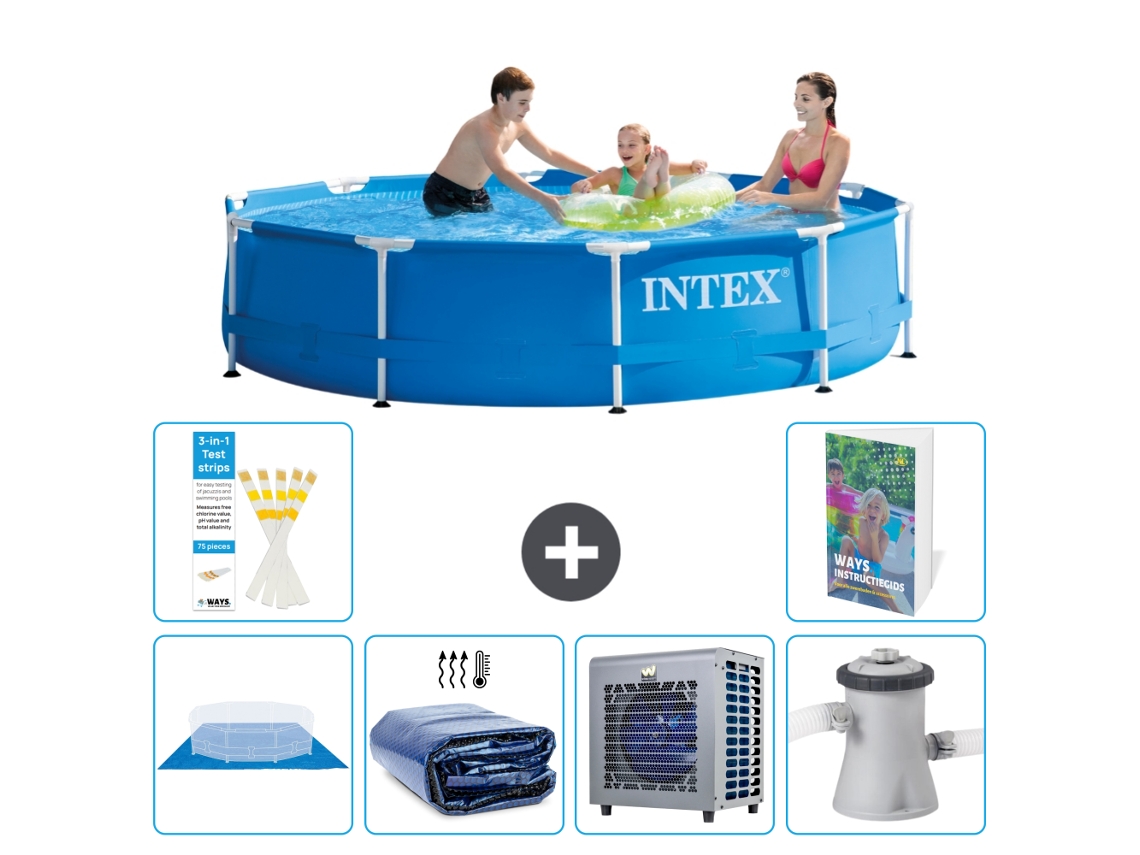 Intex Piscina Com Estrutura Redonda - 305x76 Cm - 7-peças S124