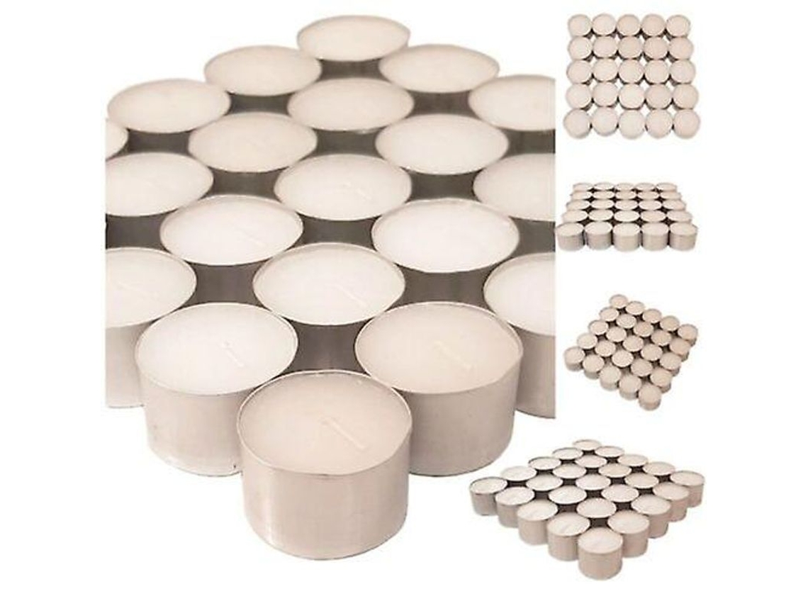 100 Velas Tealight Aromáticas Com 8 Horas De Queima, Velas Noche Blanca, Feitas Na Ue, Pacote Plano 100 Peças