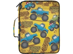Blue Trucks Organizador De Arquivos Expansível Amarelo Com Pasta 3-argolas Destacável E Arquivo Sanfonado 7-camadas
