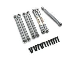 Conjunto de 7 Varetas de Tração Laranja para Automóvel Rc Zd Racing Dbx 10 1/10 Peças Completas em Metal para Veículo. MDUG