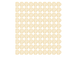 100 Clips de Papel Lindos Estilo Taza Amarelo Metal Forte para Crianças Lar Escola Escritório