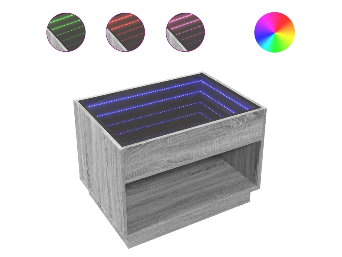 Coffee Table, Coffee Tables Vidaxl Cinzeto Madeira Processada (n/a)