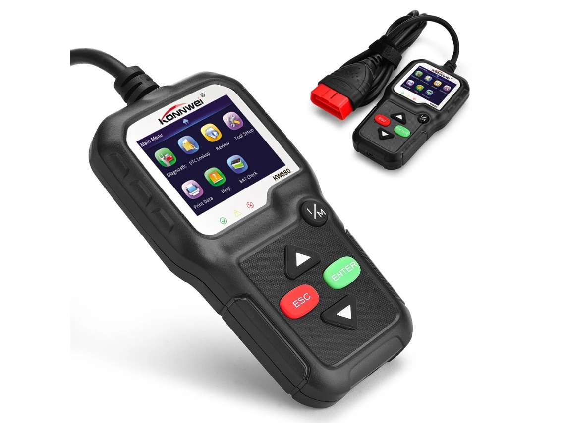 Scanner Obd2 Can Usb Com Ecrã Diagnóstico Do Motor Leitor De Códigos Teste De Bateria