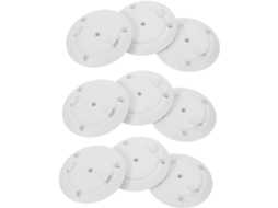 Conjunto De 20 Bases Redondas De Plástico Para Montagem De Câmeras Na Parede. Acessórios Para Instal Gokoco