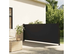 Vidaxl Toldo Lateral Retrátil 120x500 Cm Preto