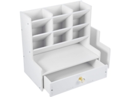 Organizador De Mesa Multifuncional Com Compartimentos Para Canetas, Tesouras E Materiais De Escritór Gokoco