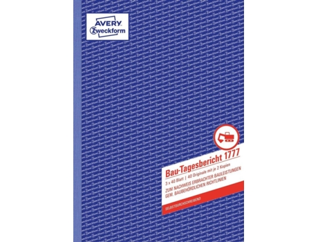 Caderno de Contabilidade AVERY 1777 (A4 - 40 Páginas)