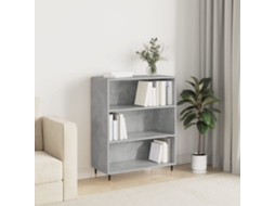 Estante 69,5x32,5x90 Cm Derivados De Madeira Cinzento Cimento Lovely Home