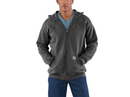 Moletom De Ajuste Solto Com Zíper K122 Cinzento XS CARHARTT