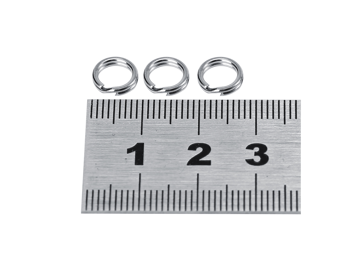 Conector Anel Split Aço Inox Pesca 50un 8