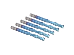 Laxiscreed Jogo De 5 Cutters De Fresar Com Revestimento Nano Azul Em Aço De Tungsténio