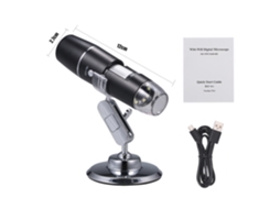 Microscópio Eletrônico Portátil Wifi 1000x com Luz Led, para Crianças, Educacional S/MARCA