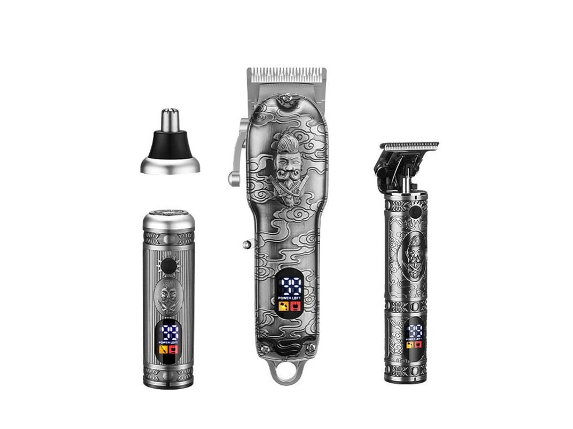 Kit Limpeza Facial Yizhood 2 Em 1 Recarregável Cinza