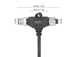 Laxiscreed Conector M12 4 Pinos À Prova De Água Ip67 Com Cabo De 1 Metro