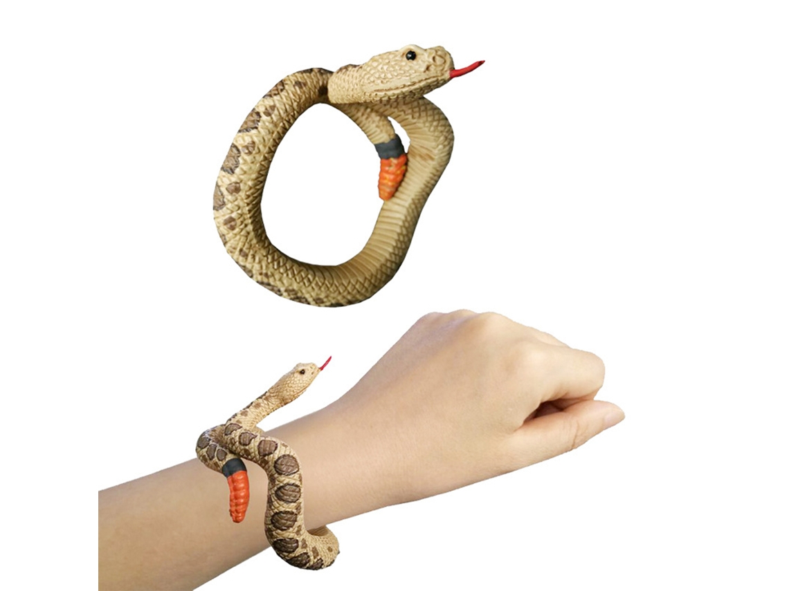 Ats pulsera de Serpiente de Juguete para Halloween em Pvc Realista Pulsera Simulada Juguetes Assustadores Brincadeiras
