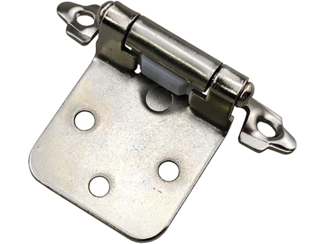 Conjunto De 10 Dobradiças Mola Fechamento Automático Prateadas 1,4 Mm