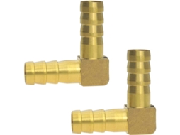2pcs Conexão De Mangueira De Latão De 10mm Cotovelo 90 Graus Para Ar Água Combustível Óleo