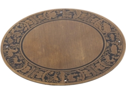 Placa De Latão Jojofuny Com Design Do Zodíaco Chinês Para Mesa Console, Armário De Banheiro, Aparador Ou Superfície De