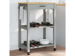 Vidaxl Carrinho De Cozinha Monza 60x40x88,5 Cm Madeira De Pinho Maciça