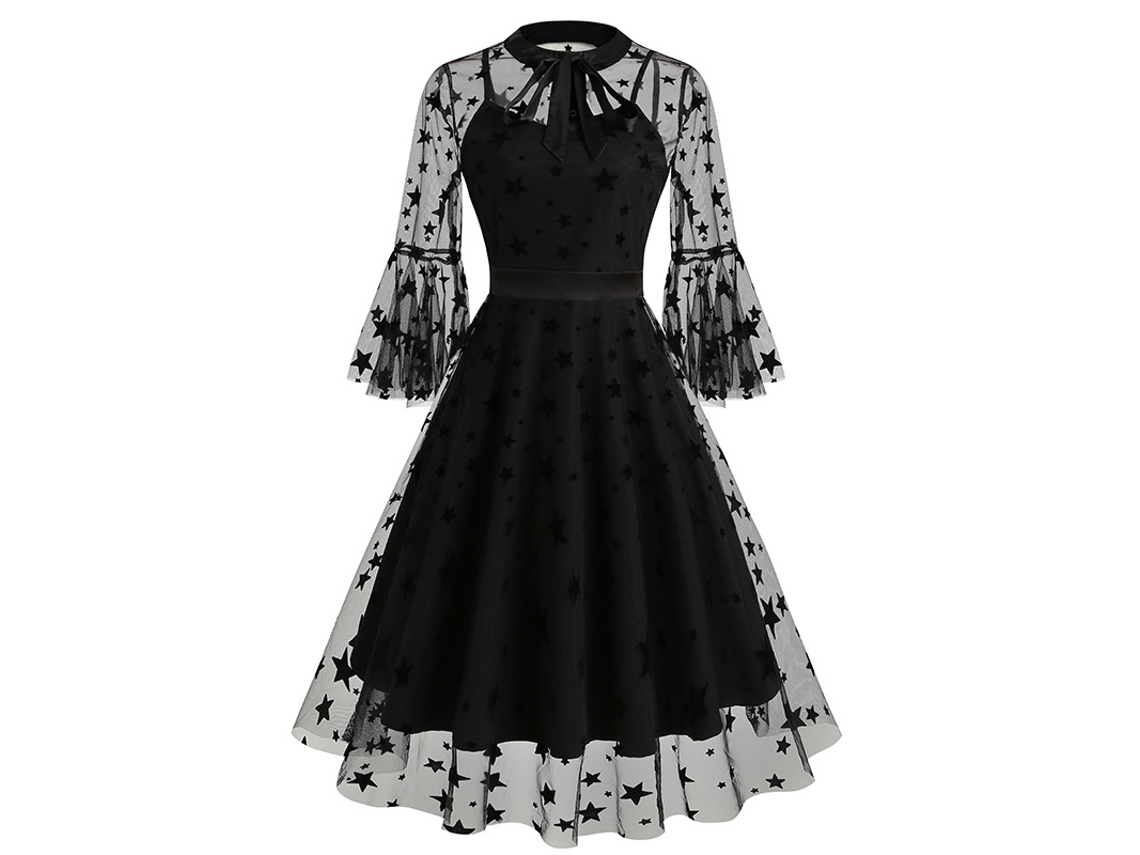 Roupas de Natal Vintage Malha Bordado Patchwork Vestido de Duas Peças Xl