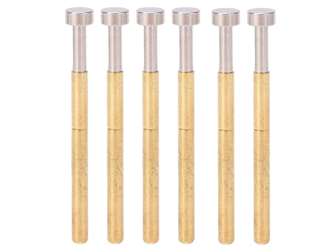 Conjunto De 100 Peças Pinos Teste Mola Em Latão Com 2,36 Mm Diâmetro