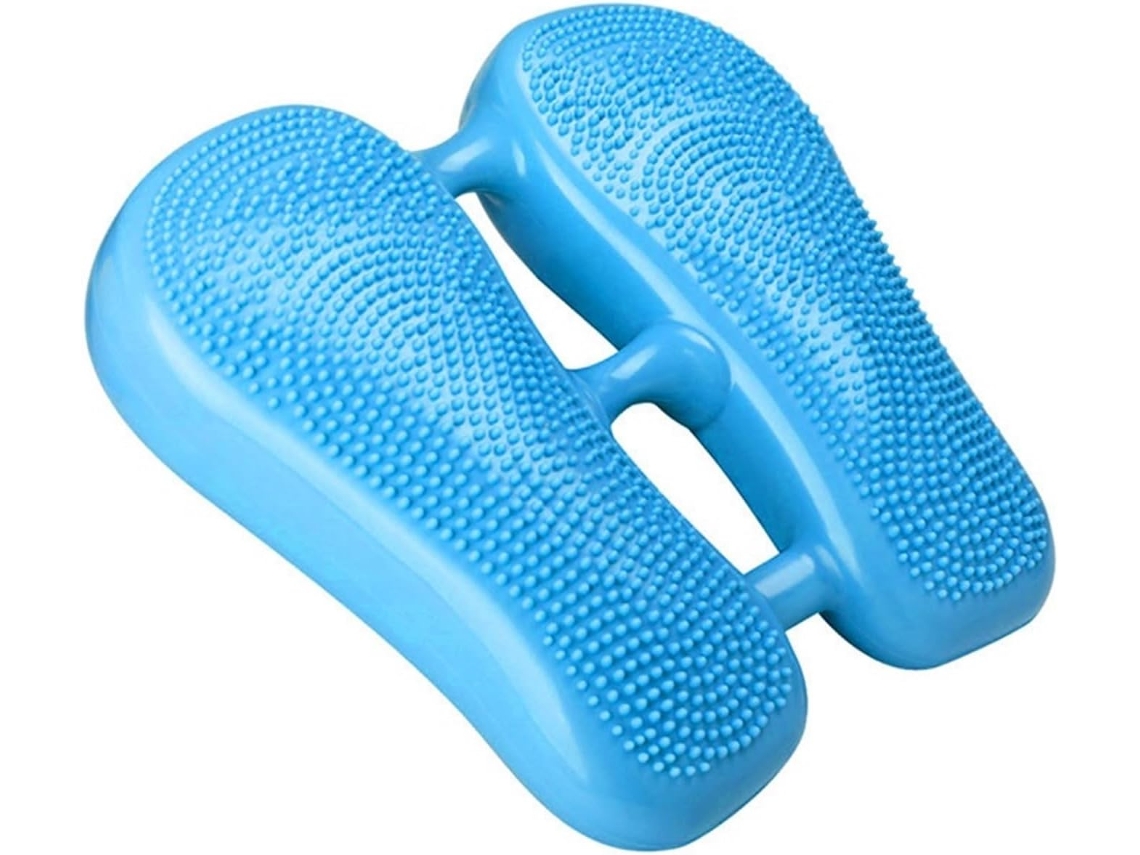 Stepper Insuflável - Stepper Fitness - Massagem Dos Pés - Yoga - Pedal Antiderrapante - Exercício - 33x37x7 Cm - Azul