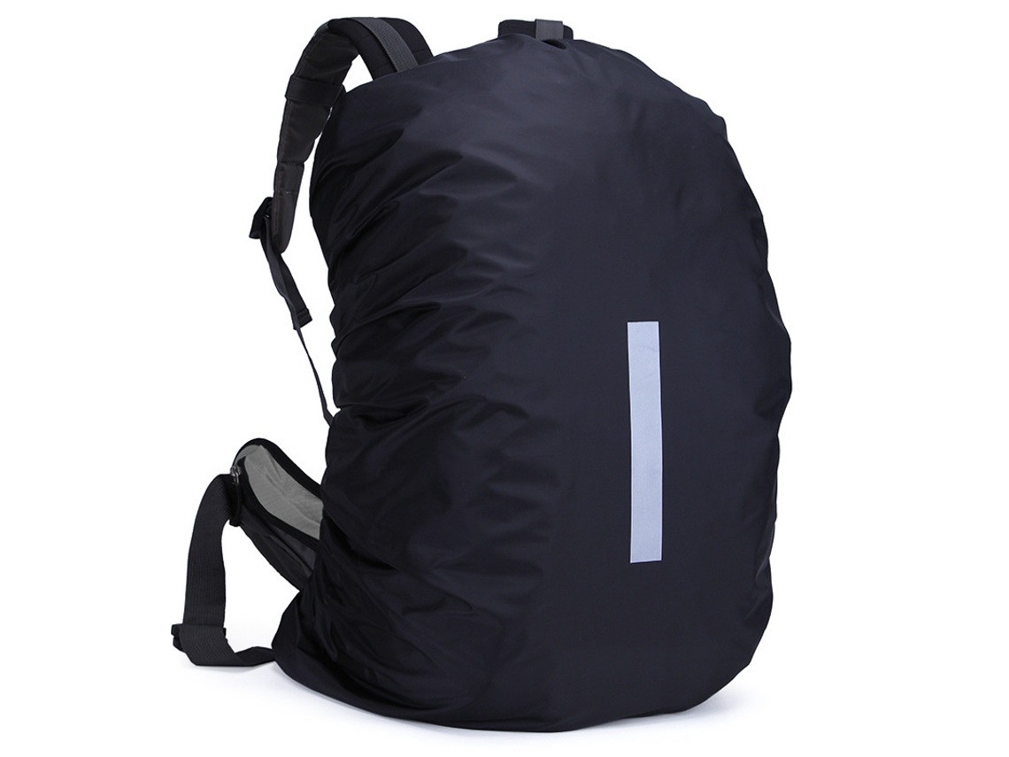 Capa impermeável para mochila de caminhada de 75 a 85 litros, com proteção refletora contra chuva e poeira.