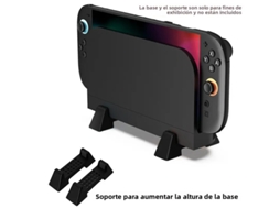 Suporte De Parede Ns2 Para Consoles - Suporte De Parede De Liga Metálica Com Base Larga, Alça E Compartimento Para Armazenamento.