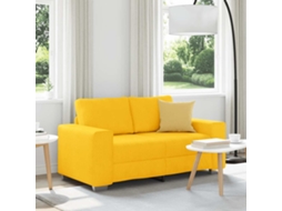 Vidaxl Sofá-luvas 160x77x82 Cm Tecido Corduroy Amarelo-claro