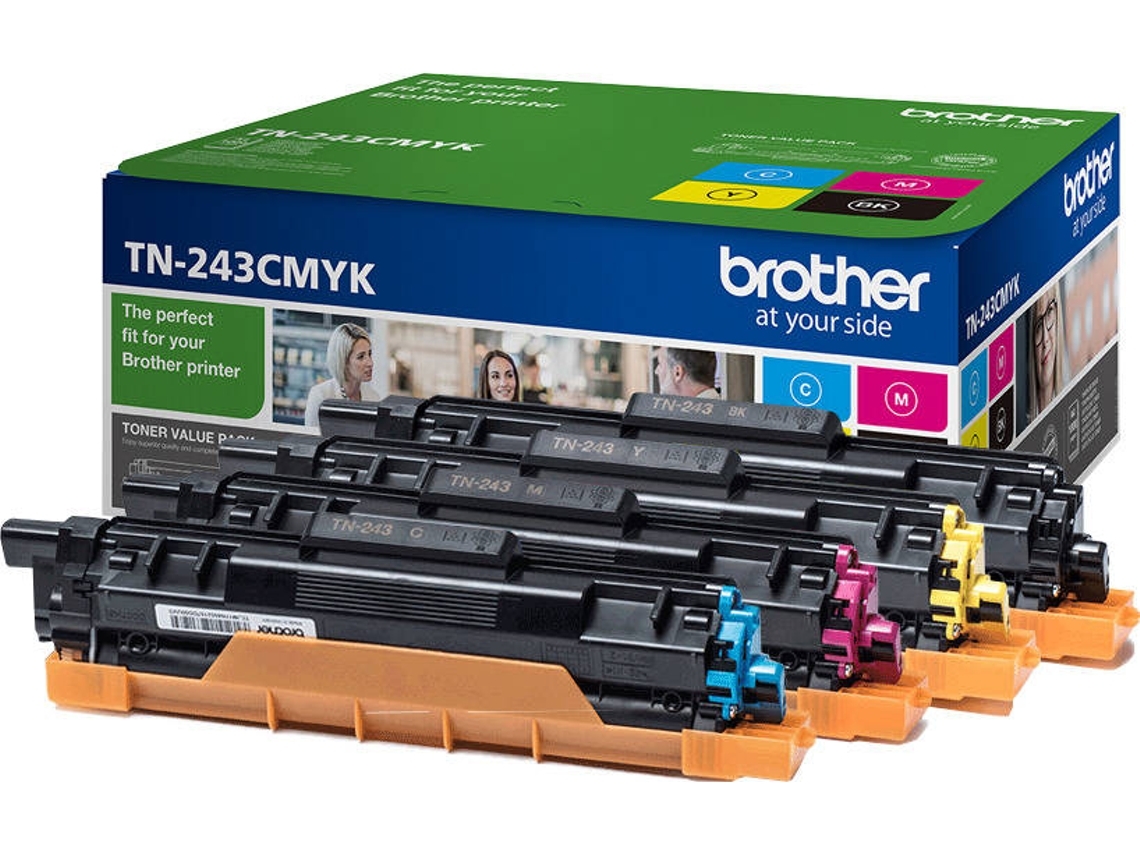 Pack BROTHER TN243CMYK 4 Cores (Outlet Caixa Aberta)