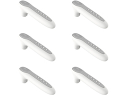 Conjunto De 6-protetores Maçaneta Porta Em Silicone, Antiestáticos E Protetores Para Maçanetas