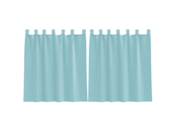 Voile Curtain, Voile Curtains Vidaxl Turquesa Tecido (140 X 140 Cm)