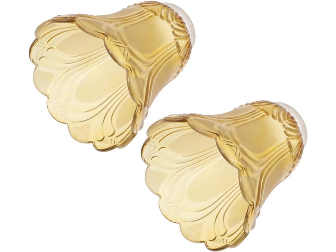 Conjunto de 2 Peças de Vidro Transparente Delicado em Estilo Europeu para Quarto. SFUSHOS